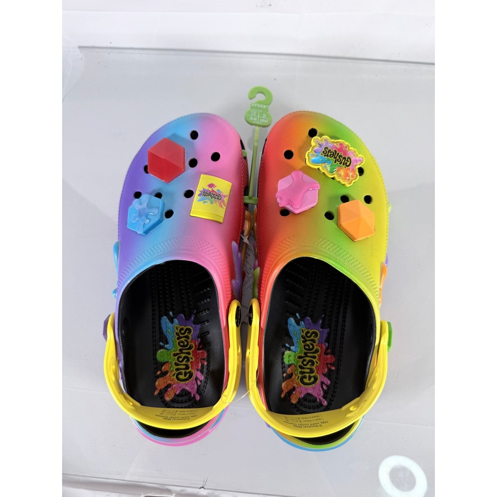 Crocs Unisex Gushers Classic Clog Tropical Flavors Multicolor Size Men 7 / W9